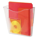 deflecto® wholesale. Euro-style Docupocket Portrait Wall File, 10 1-4 X 10 X 4, Clear. HSD Wholesale: Janitorial Supplies, Breakroom Supplies, Office Supplies.