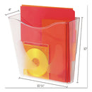 deflecto® wholesale. Euro-style Docupocket Portrait Wall File, 10 1-4 X 10 X 4, Clear. HSD Wholesale: Janitorial Supplies, Breakroom Supplies, Office Supplies.