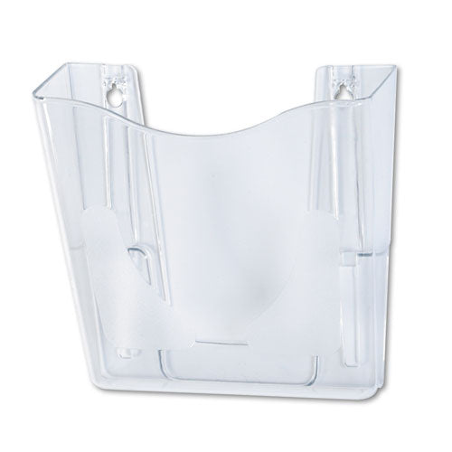deflecto® wholesale. Euro-style Docupocket Portrait Wall File, 10 1-4 X 10 X 4, Clear. HSD Wholesale: Janitorial Supplies, Breakroom Supplies, Office Supplies.