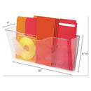 deflecto® wholesale. Euro-style Docupocket Landscape Wall File, Large-tabloid, 15 X 6 5-8 X 4, Clear. HSD Wholesale: Janitorial Supplies, Breakroom Supplies, Office Supplies.