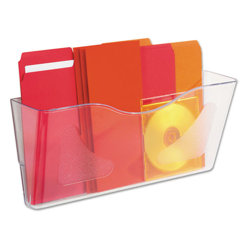 deflecto® wholesale. Euro-style Docupocket Landscape Wall File, Large-tabloid, 15 X 6 5-8 X 4, Clear. HSD Wholesale: Janitorial Supplies, Breakroom Supplies, Office Supplies.