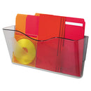 deflecto® wholesale. Euro-style Docupocket Landscape Wall File, Large-tabloid, 15 X 6 5-8 X 4, Smoke. HSD Wholesale: Janitorial Supplies, Breakroom Supplies, Office Supplies.