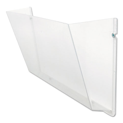 deflecto® wholesale. Unbreakable Docupocket Wall File, Letter, 14 1-2 X 3 X 6 1-2, Clear. HSD Wholesale: Janitorial Supplies, Breakroom Supplies, Office Supplies.