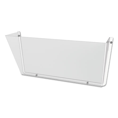 deflecto® wholesale. Unbreakable Docupocket Wall File, Letter, 14 1-2 X 3 X 6 1-2, Clear. HSD Wholesale: Janitorial Supplies, Breakroom Supplies, Office Supplies.