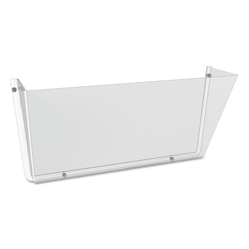 deflecto® wholesale. Unbreakable Docupocket Wall File, Letter, 14 1-2 X 3 X 6 1-2, Clear. HSD Wholesale: Janitorial Supplies, Breakroom Supplies, Office Supplies.