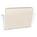 deflecto® wholesale. Unbreakable Docupocket Wall File, Letter, 14 1-2 X 3 X 6 1-2, Clear. HSD Wholesale: Janitorial Supplies, Breakroom Supplies, Office Supplies.