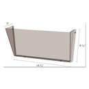 deflecto® wholesale. Unbreakable Docupocket Wall File, Letter, 14 1-2 X 3 X 6 1-2, Smoke. HSD Wholesale: Janitorial Supplies, Breakroom Supplies, Office Supplies.