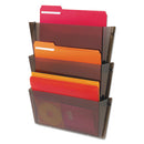 deflecto® wholesale. Unbreakable Docupocket 3-pocket Wall File, Letter, 14 1-2 X 3 X 6 1-2, Clear. HSD Wholesale: Janitorial Supplies, Breakroom Supplies, Office Supplies.