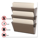 deflecto® wholesale. Unbreakable Docupocket 3-pocket Wall File, Letter, 14 1-2 X 3 X 6 1-2, Clear. HSD Wholesale: Janitorial Supplies, Breakroom Supplies, Office Supplies.