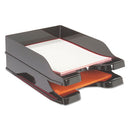 deflecto® wholesale. Docutray Multi-directional Stacking Tray Set, 2 Sections, Letter To Legal Size Files, 10.13" X 13.63" X 2.5", Black, 2-pack. HSD Wholesale: Janitorial Supplies, Breakroom Supplies, Office Supplies.