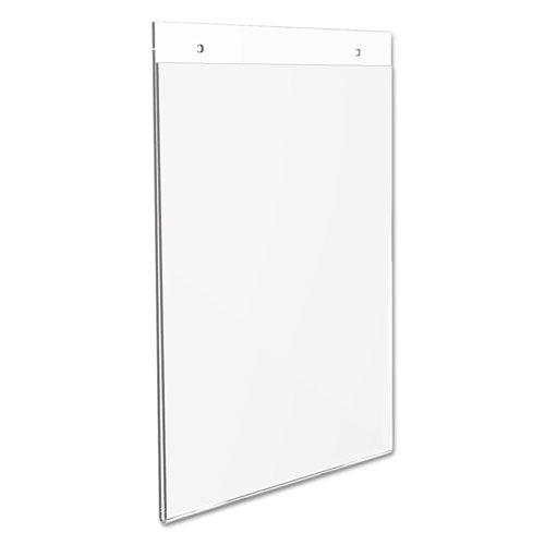 deflecto® wholesale. Classic Image Wall-mount Sign Holder, Portrait, 8 1-2 X 11, Clear. HSD Wholesale: Janitorial Supplies, Breakroom Supplies, Office Supplies.