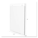 deflecto® wholesale. Classic Image Wall-mount Sign Holder, Portrait, 8 1-2 X 11, Clear. HSD Wholesale: Janitorial Supplies, Breakroom Supplies, Office Supplies.