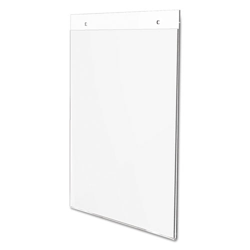 deflecto® wholesale. Classic Image Wall-mount Sign Holder, Portrait, 8 1-2 X 11, Clear. HSD Wholesale: Janitorial Supplies, Breakroom Supplies, Office Supplies.