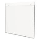 deflecto® wholesale. Classic Image Wall-mount Sign Holder, Landscape, 11 X 8 1-2, Clear. HSD Wholesale: Janitorial Supplies, Breakroom Supplies, Office Supplies.