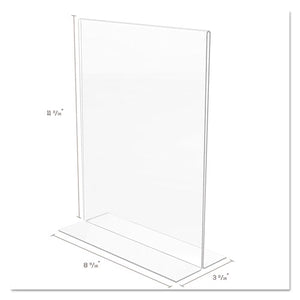 deflecto® wholesale. Classic Image Double-sided Sign Holder, 8 1-2 X 11 Insert, Clear. HSD Wholesale: Janitorial Supplies, Breakroom Supplies, Office Supplies.