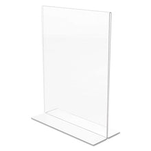 Load image into Gallery viewer, deflecto® wholesale. Classic Image Double-sided Sign Holder, 8 1-2 X 11 Insert, Clear. HSD Wholesale: Janitorial Supplies, Breakroom Supplies, Office Supplies.