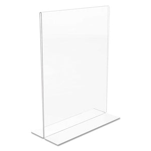 deflecto® wholesale. Classic Image Double-sided Sign Holder, 8 1-2 X 11 Insert, Clear. HSD Wholesale: Janitorial Supplies, Breakroom Supplies, Office Supplies.