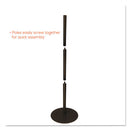 deflecto® wholesale. Double-sided Magnetic Sign Display, 8 1-2 X 11 Insert, 56" Tall, Clear-black. HSD Wholesale: Janitorial Supplies, Breakroom Supplies, Office Supplies.