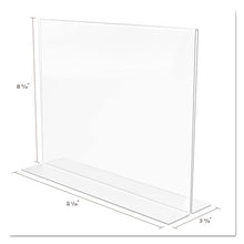 Load image into Gallery viewer, deflecto® wholesale. Classic Image Double-sided Sign Holder, 11 X 8 1-2 Insert, Clear. HSD Wholesale: Janitorial Supplies, Breakroom Supplies, Office Supplies.