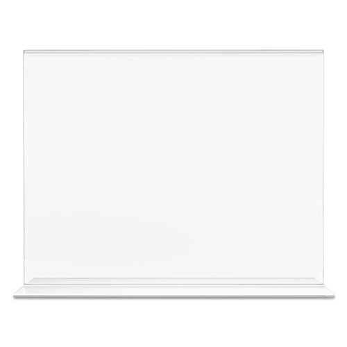 deflecto® wholesale. Classic Image Double-sided Sign Holder, 11 X 8 1-2 Insert, Clear. HSD Wholesale: Janitorial Supplies, Breakroom Supplies, Office Supplies.