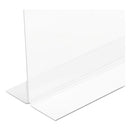 deflecto® wholesale. Classic Image Double-sided Sign Holder, 11 X 8 1-2 Insert, Clear. HSD Wholesale: Janitorial Supplies, Breakroom Supplies, Office Supplies.