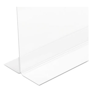 deflecto® wholesale. Classic Image Double-sided Sign Holder, 11 X 8 1-2 Insert, Clear. HSD Wholesale: Janitorial Supplies, Breakroom Supplies, Office Supplies.