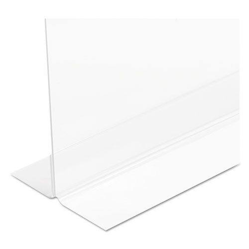 deflecto® wholesale. Classic Image Double-sided Sign Holder, 11 X 8 1-2 Insert, Clear. HSD Wholesale: Janitorial Supplies, Breakroom Supplies, Office Supplies.