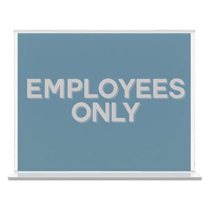 deflecto® wholesale. Classic Image Double-sided Sign Holder, 11 X 8 1-2 Insert, Clear. HSD Wholesale: Janitorial Supplies, Breakroom Supplies, Office Supplies.