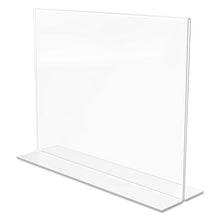 Load image into Gallery viewer, deflecto® wholesale. Classic Image Double-sided Sign Holder, 11 X 8 1-2 Insert, Clear. HSD Wholesale: Janitorial Supplies, Breakroom Supplies, Office Supplies.