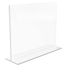 Load image into Gallery viewer, deflecto® wholesale. Classic Image Double-sided Sign Holder, 11 X 8 1-2 Insert, Clear. HSD Wholesale: Janitorial Supplies, Breakroom Supplies, Office Supplies.