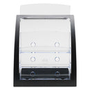 deflecto® wholesale. 3-tier Literature Holder, Leaflet Size, 11.25w X 6.94d X 13.31h, Black. HSD Wholesale: Janitorial Supplies, Breakroom Supplies, Office Supplies.