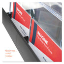 deflecto® wholesale. 3-tier Literature Holder, Leaflet Size, 11.25w X 6.94d X 13.31h, Black. HSD Wholesale: Janitorial Supplies, Breakroom Supplies, Office Supplies.