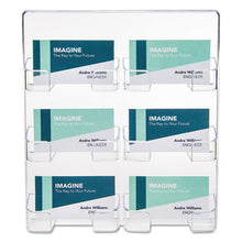 Load image into Gallery viewer, deflecto® wholesale. 6-pocket Business Card Holder, 480 Card Cap, 8 1-2 X 9 3-4 X 1 5-8, Clear. HSD Wholesale: Janitorial Supplies, Breakroom Supplies, Office Supplies.