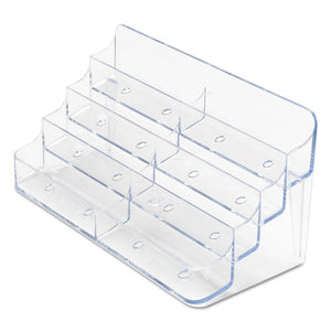 deflecto® wholesale. 8-pocket Business Card Holder, 400 Card Cap, 7 7-8 X 3 3-8 X 3 1-2, Clear. HSD Wholesale: Janitorial Supplies, Breakroom Supplies, Office Supplies.