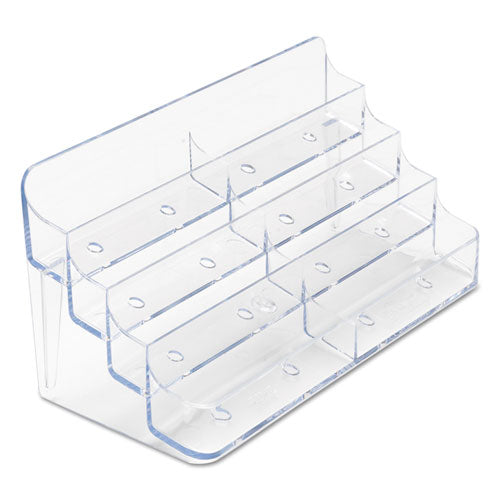 deflecto® wholesale. 8-pocket Business Card Holder, 400 Card Cap, 7 7-8 X 3 3-8 X 3 1-2, Clear. HSD Wholesale: Janitorial Supplies, Breakroom Supplies, Office Supplies.