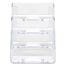 deflecto® wholesale. 4-pocket Business Card Holder, 200 Card Cap, 3 15-16 X 3 3-4 X 3 1-2, Clear. HSD Wholesale: Janitorial Supplies, Breakroom Supplies, Office Supplies.