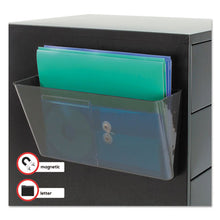 Load image into Gallery viewer, deflecto® wholesale. Magnetic Docupocket Wall File, Letter, 13 X 7 X 4, Smoke. HSD Wholesale: Janitorial Supplies, Breakroom Supplies, Office Supplies.