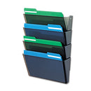 deflecto® wholesale. Docupocket Stackable Four-pocket Wall File, Letter, 13 X 4 X 7, Smoke. HSD Wholesale: Janitorial Supplies, Breakroom Supplies, Office Supplies.