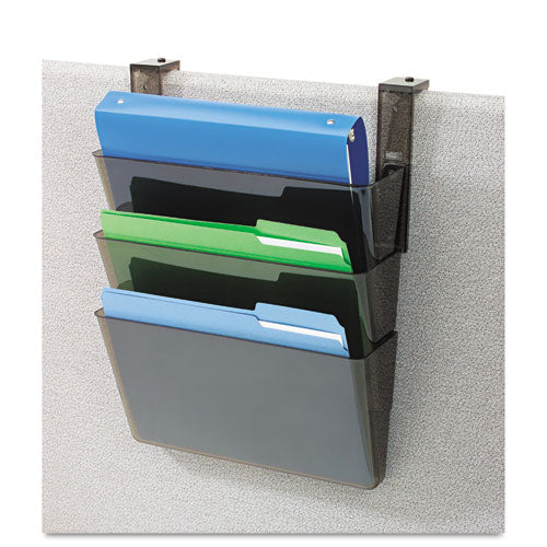 deflecto® wholesale. Docupocket Three-pocket File Set For Partition Walls, Letter, 13 X 7 X 4, Smoke. HSD Wholesale: Janitorial Supplies, Breakroom Supplies, Office Supplies.