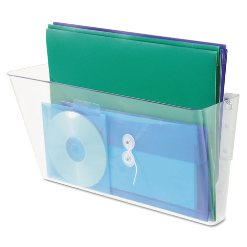 deflecto® wholesale. Stackable Docupocket Wall File, Legal, 16 1-4 X 4 X 7, Clear. HSD Wholesale: Janitorial Supplies, Breakroom Supplies, Office Supplies.