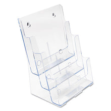 Load image into Gallery viewer, deflecto® wholesale. 3-compartment Docuholder, Magazine Size, 9.5w X 6.25d X 12.63, Clear. HSD Wholesale: Janitorial Supplies, Breakroom Supplies, Office Supplies.