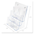 deflecto® wholesale. 6-compartment Docuholder, Leaflet Size, 9.63w X 6.25d X 12.63h, Clear. HSD Wholesale: Janitorial Supplies, Breakroom Supplies, Office Supplies.