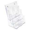 deflecto® wholesale. 6-compartment Docuholder, Leaflet Size, 9.63w X 6.25d X 12.63h, Clear. HSD Wholesale: Janitorial Supplies, Breakroom Supplies, Office Supplies.