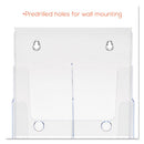 deflecto® wholesale. 6-compartment Docuholder, Leaflet Size, 9.63w X 6.25d X 12.63h, Clear. HSD Wholesale: Janitorial Supplies, Breakroom Supplies, Office Supplies.