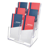 deflecto® wholesale. 6-compartment Docuholder, Leaflet Size, 9.63w X 6.25d X 12.63h, Clear. HSD Wholesale: Janitorial Supplies, Breakroom Supplies, Office Supplies.