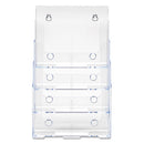 deflecto® wholesale. 4-compartment Docuholder, Magazine Size, 9.38w X 7d X 13.63h, Clear. HSD Wholesale: Janitorial Supplies, Breakroom Supplies, Office Supplies.