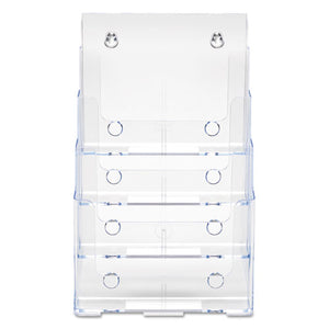 deflecto® wholesale. 4-compartment Docuholder, Magazine Size, 9.38w X 7d X 13.63h, Clear. HSD Wholesale: Janitorial Supplies, Breakroom Supplies, Office Supplies.