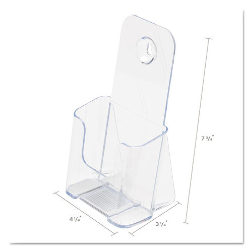 deflecto® wholesale. Docuholder For Countertop-wall-mount, Leaflet Size, 4.25w X 3.25d X 7.75h, Clear. HSD Wholesale: Janitorial Supplies, Breakroom Supplies, Office Supplies.