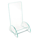 deflecto® wholesale. Euro-style Docuholder, Leaflet Size, 4.5w X 4.5d X 7.88h, Green Tinted. HSD Wholesale: Janitorial Supplies, Breakroom Supplies, Office Supplies.