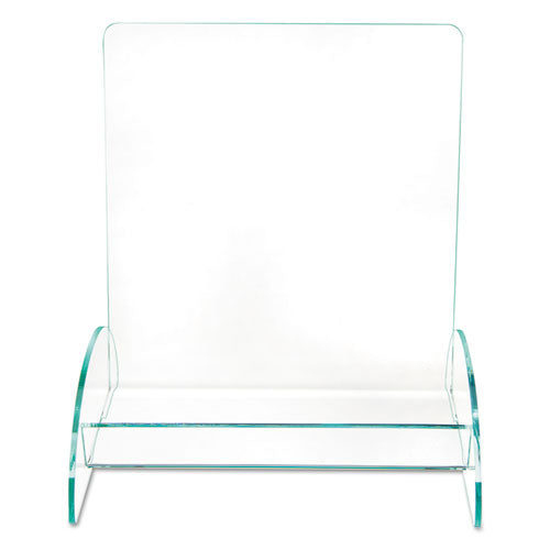 deflecto® wholesale. Euro-style Docuholder, Magazine Size, 9.81w X 6.31d X11h, Green Tinted. HSD Wholesale: Janitorial Supplies, Breakroom Supplies, Office Supplies.